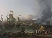 Ludolf Bakhuizen Battle of Vigo Bay oil painting